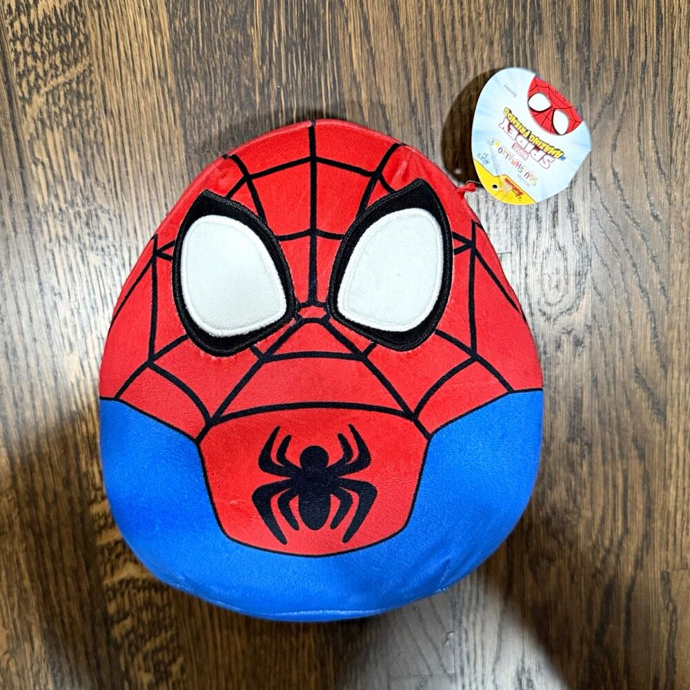Squishmallows Marvel Spider-Man Plush Toy Spidey Amazing Friends Red Blue Squish